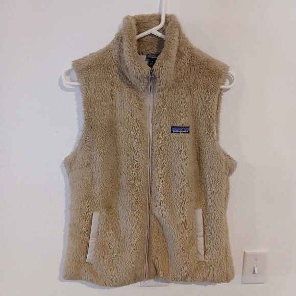 Patagonia Jackets & Blazers - Patagonia Women's Los Gatos Fleece Tan Vest Full Zip Size Large